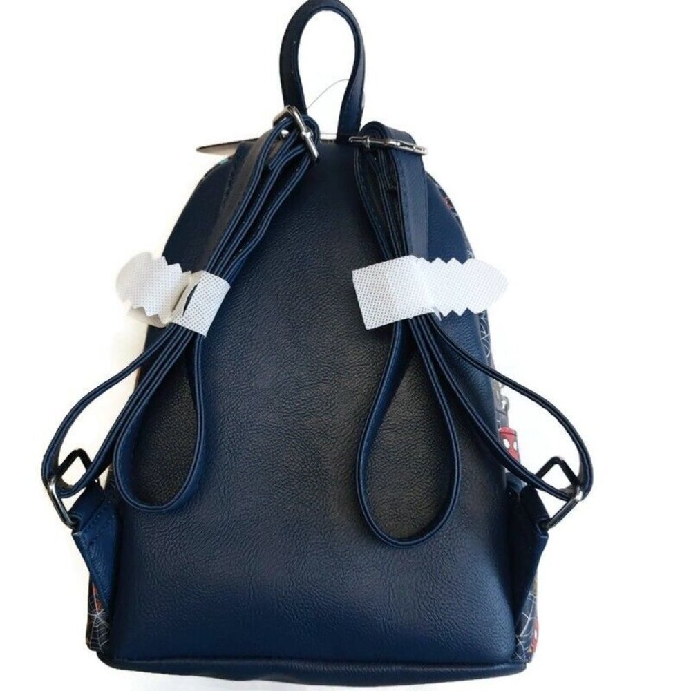 Funko Pop Marvel MINI Backpack Spider-Man Blue Multi-Color 11" x 9" Ages 8+ - Picture 4 of 6